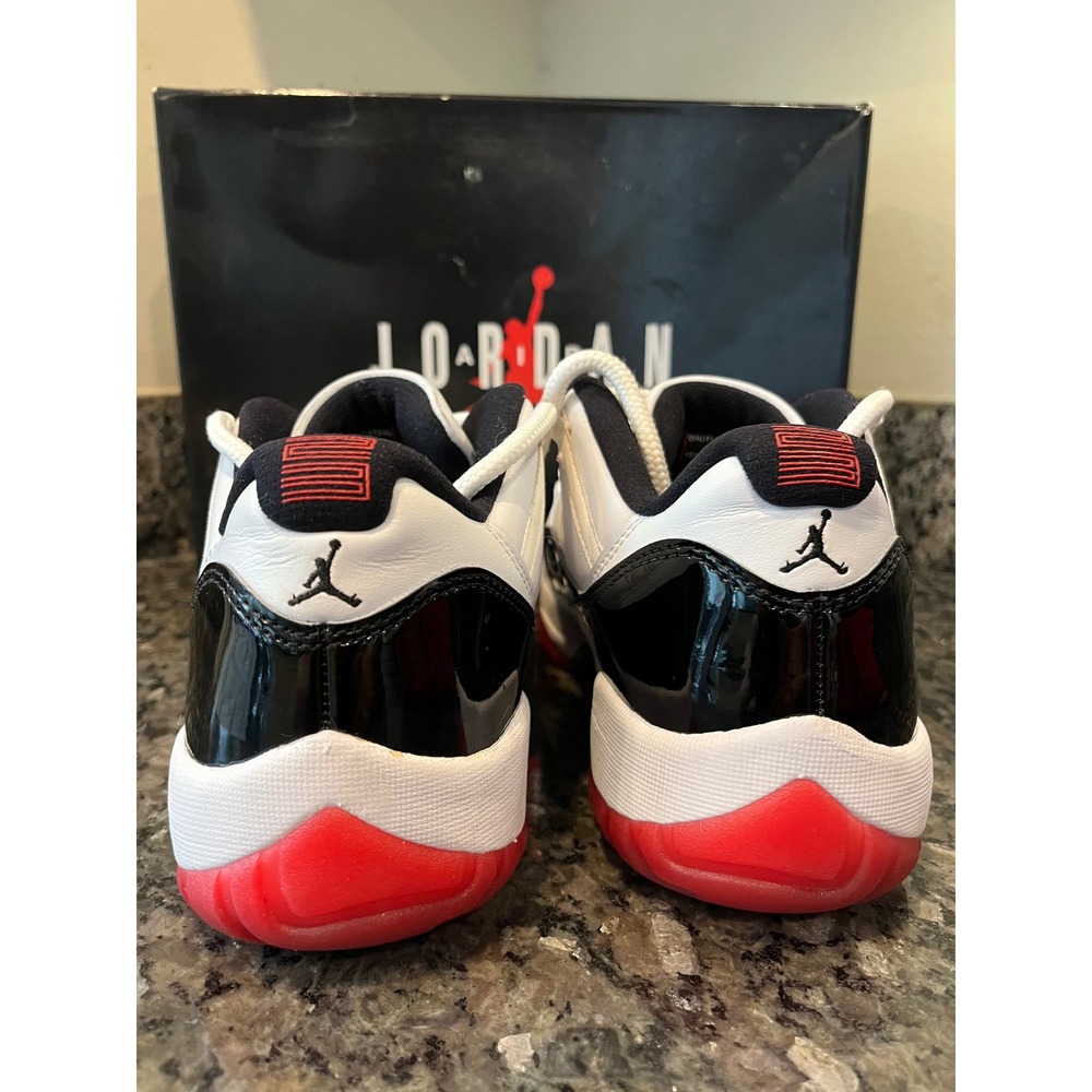 Jordan 11 Retro Low Concord Bred White Black Red AV2187-160 Mens Size 9 - Picture 4 of 10